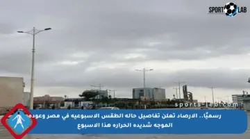رسميًا.. الأرصاد تعلن تفاصيل حالة الطقس الأسبوعية في مصر وعودة الموجة شديدة الحرارة هذا الأسبوع